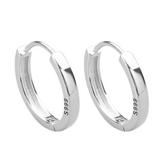 Kelanxi 999 Fine Silver Earrings Unisex Silver