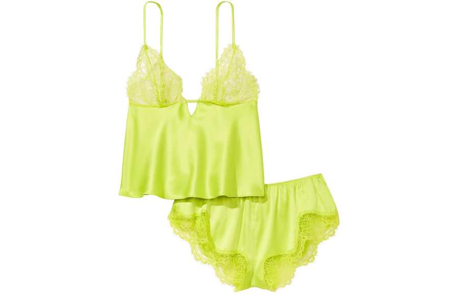 Victoria's Secret Pajama Set Women's Vibrant Yellow