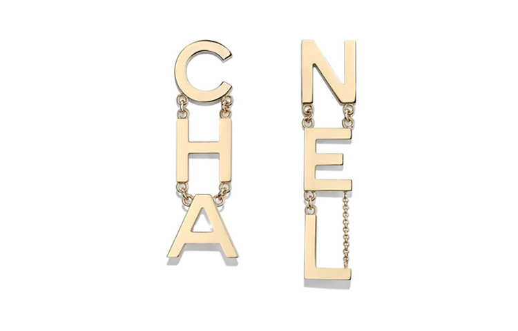CHANEL CHANEL Letter Earrings