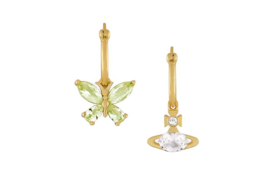 Vivienne Westwood Brass Earrings Unisex Gold