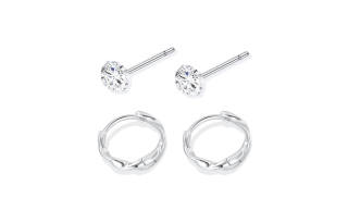 TRUE ME 999 Fine Silver Earrings Women's