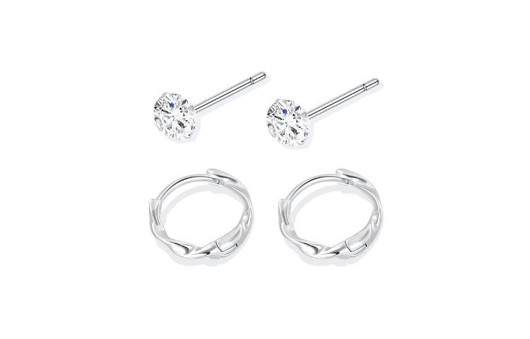 TRUE ME 999 Fine Silver Earrings Women's