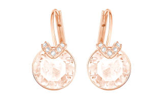 Swarovski Alloy Earrings Women's Rose Gold