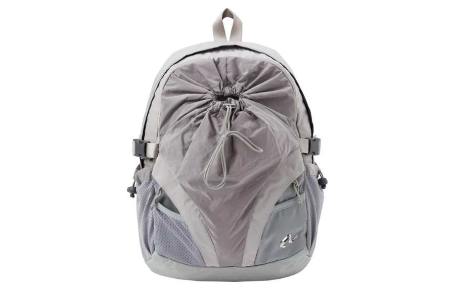 Nerdy Polyester With Nylon Backpack Unisex Gray