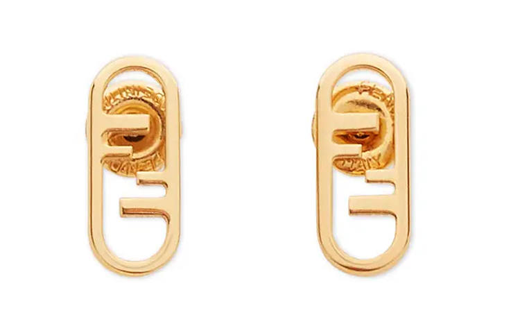 FENDI Earrings Women's Gold