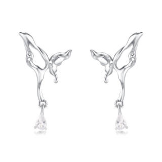 VOEX Liquid Metal Butterfly Earrings Women's