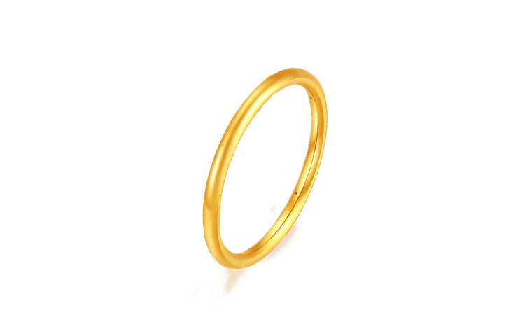 KING TAI SANG Gold Ring Unisex