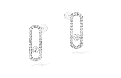 MESSIKA White Gold, Diamond Earrings Women's Silver