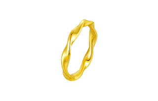 KING TAI SANG Gold Ring Unisex