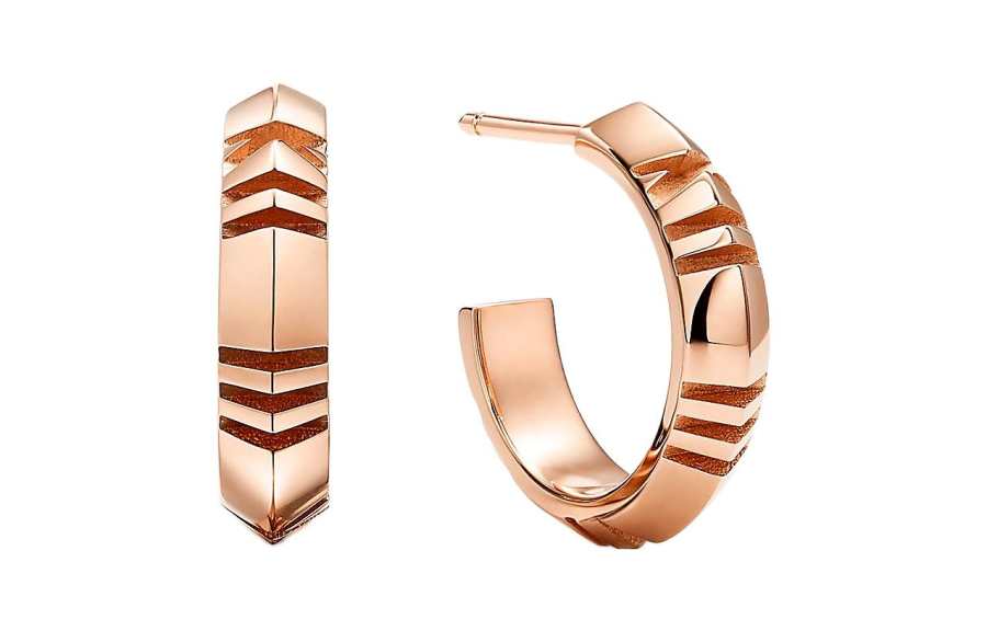 TIFFANY & CO. 18K Rose Gold Earrings Women's