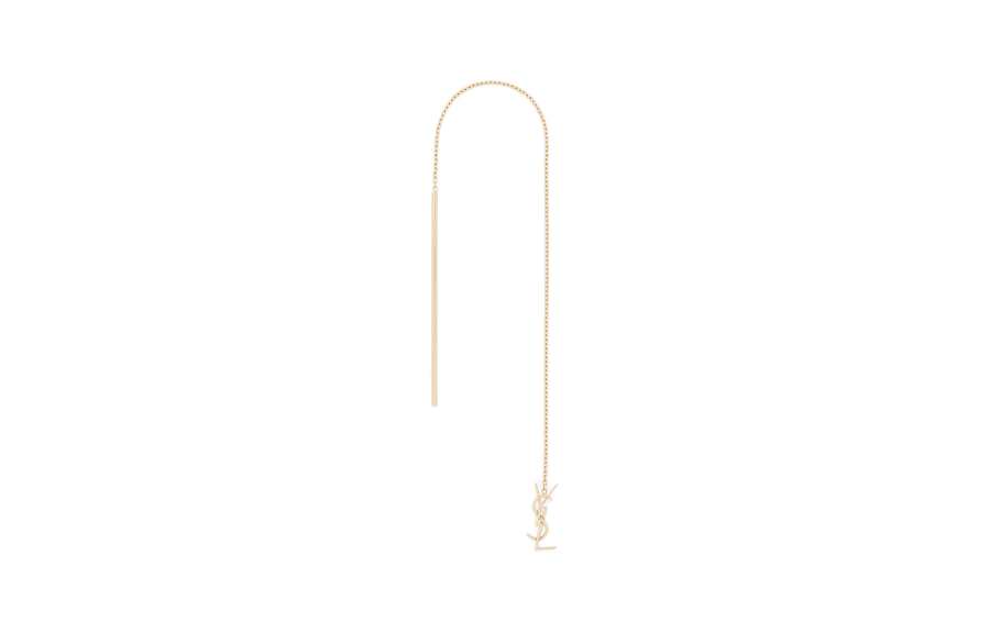 SAINT LAURENT 18K Gold Earrings Women's Gold