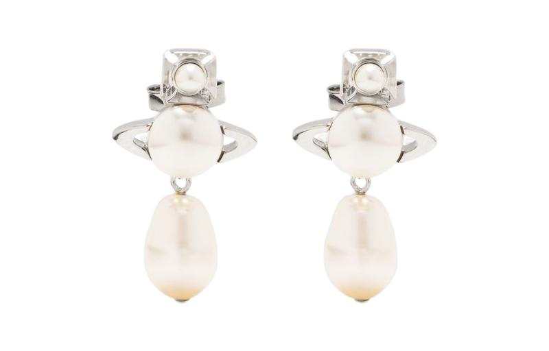 Vivienne Westwood Brass Earrings Women's Silver