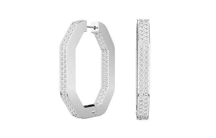 Swarovski Dextera Rhodium plated Earrings Women's
