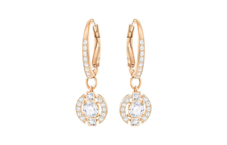Swarovski Una Beating Heart Rose Gold Earrings Women's