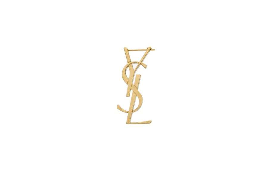 SAINT LAURENT SAINT LAURENT Logo Detailed Single Earring