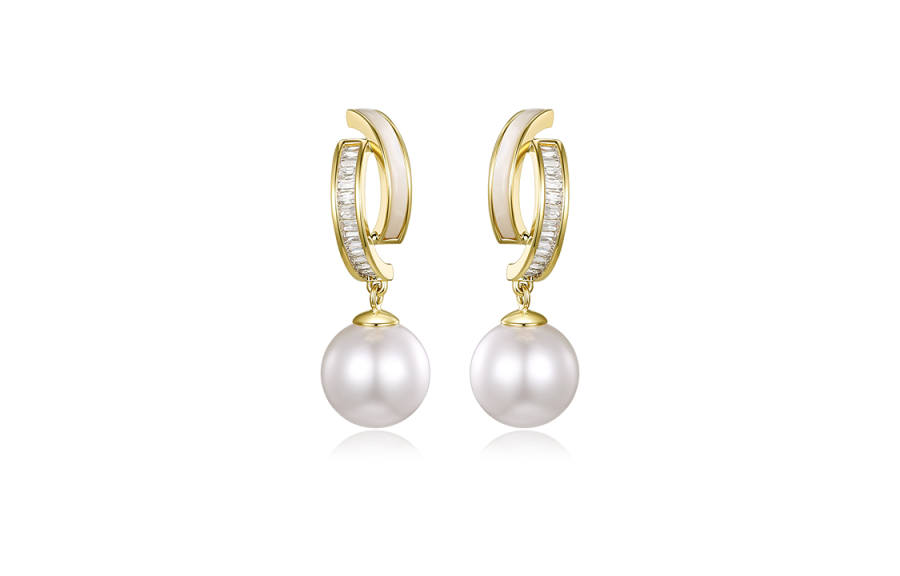 MCK 925 Sterling Silver Case Earrings Women's