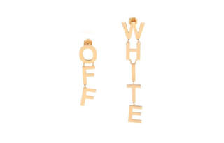 OFF-WHITE Logo Lettering Earrings