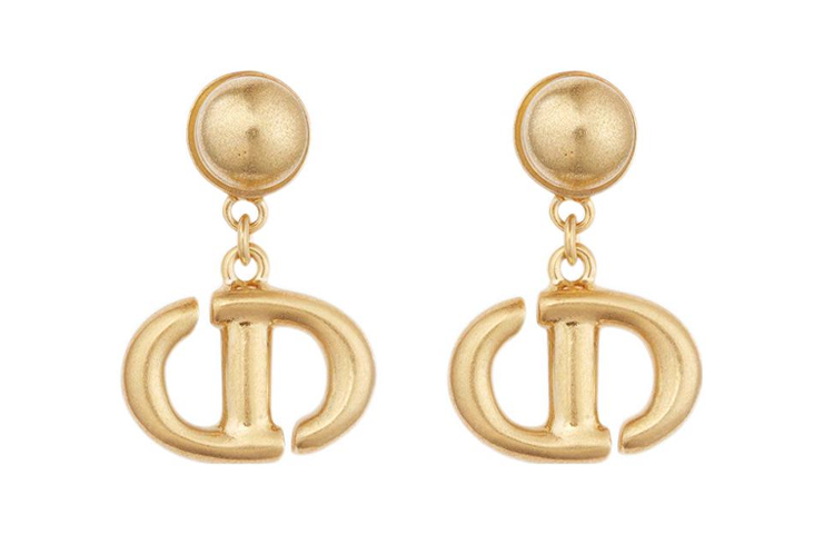 DIOR DIOR Brass Earrings Women's Gold