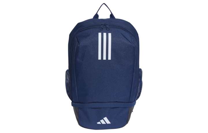 Adidas Adidas Recycled Polyester Plain Weave Fabric Backpack Unisex Marine Blue & Black & White