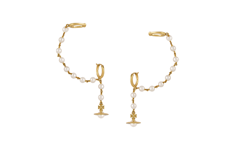 Vivienne Westwood Brass Earrings Women's Gold