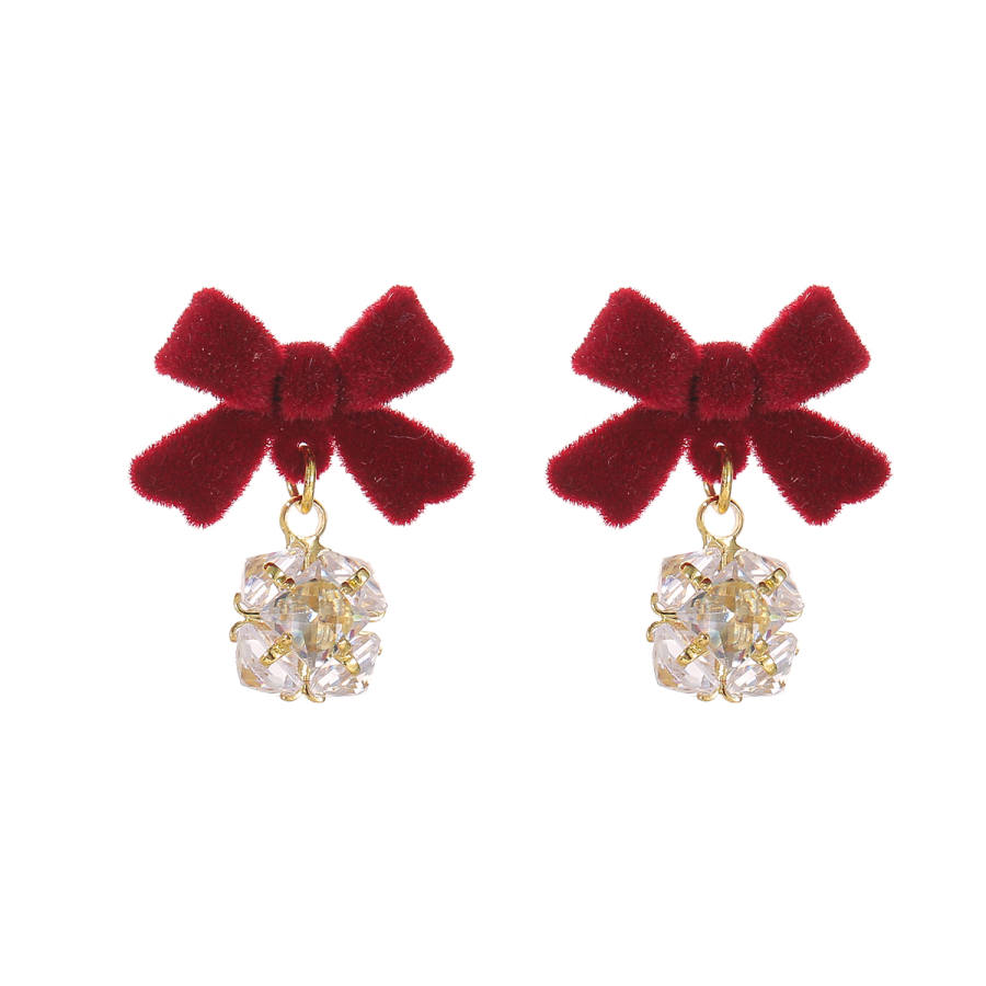 ONEKISS Synthetic Cubic Zirconia Gold Plated Copper Earrings Women's