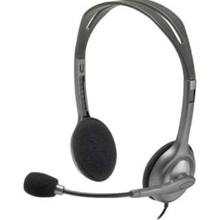 Logitech H111 Soft Sponge Ear Pads, Adjustable Head mounted Headphones
