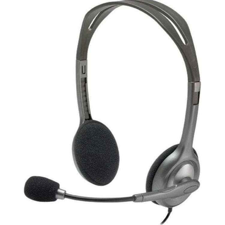 Logitech Logitech H111 Soft Sponge Ear Pads, Adjustable Head mounted Headphones