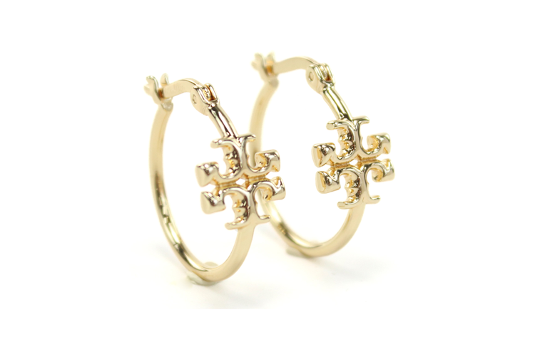 TORY BURCH 【Zoomed ImageryPrevious Season】small Eleanor hoop earrings