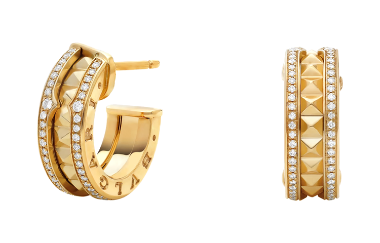 BVLGARI 18K Gold Earrings Women's Gold