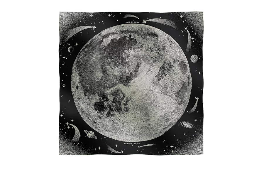 HERMES HERMES Shawl Clair De Lune