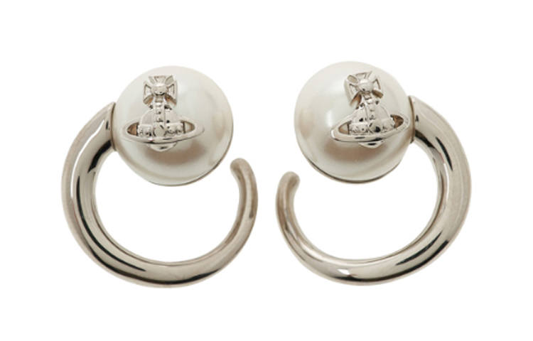 Vivienne Westwood Brass Earrings Women's Silver