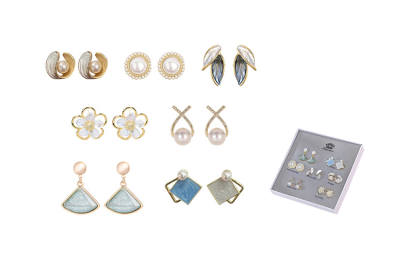 CHIMERA Artificial Crystal Sparkling Elegance Earrings Women's
