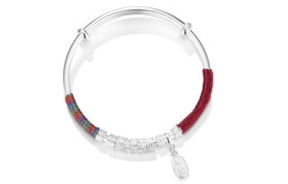 Clect 999 Fine Silver Material Sterling Silver Bangles Women's