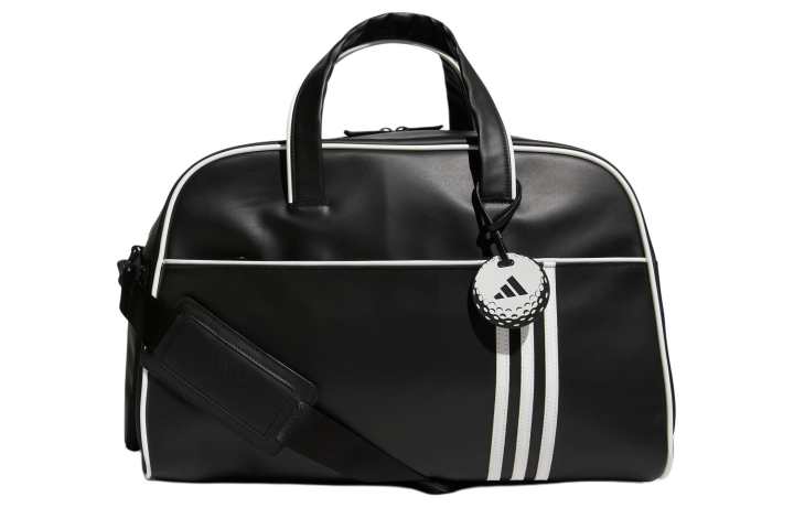 Adidas Adidas Polyurethane, Artificial Leather Boston Bag, Shoulder Bag, Crossbody Bag, Handbag Regular Women's Black