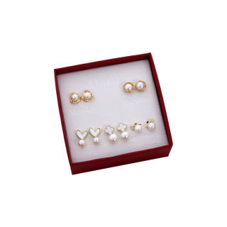 DARA Pearl Stud Earrings Women's