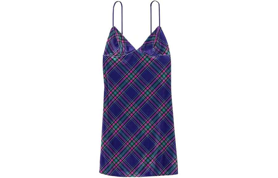 Victoria's Secret Nightgown Women's Blue Plaid