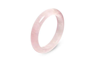 KING TAI SANG Natural Pink Crystal Bangles Women's