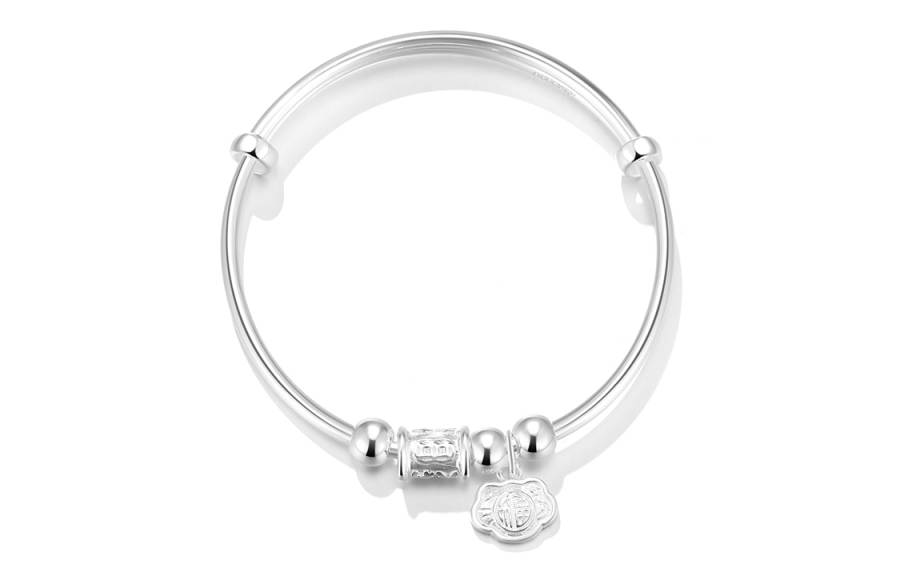 Clect Clect 999 Fine Silver Material Sterling Silver Bangles Women's