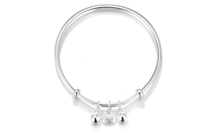 Clect Clect 999 Fine Silver Material Sterling Silver Bangles Women's