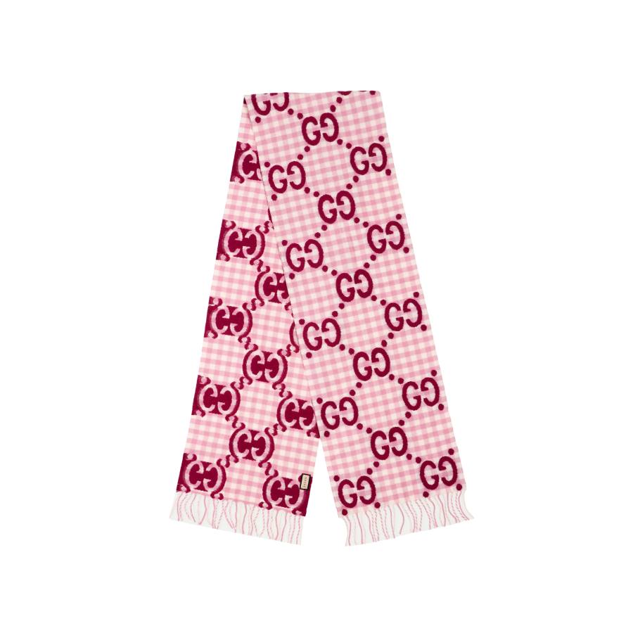 GUCCI Kids Gg Jacquard Wool Scarf
