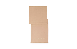COACH Wool Knit Scarves Women's Umber