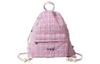 Tagi. Cotton Backpack Medium Women's Berry Dining Table