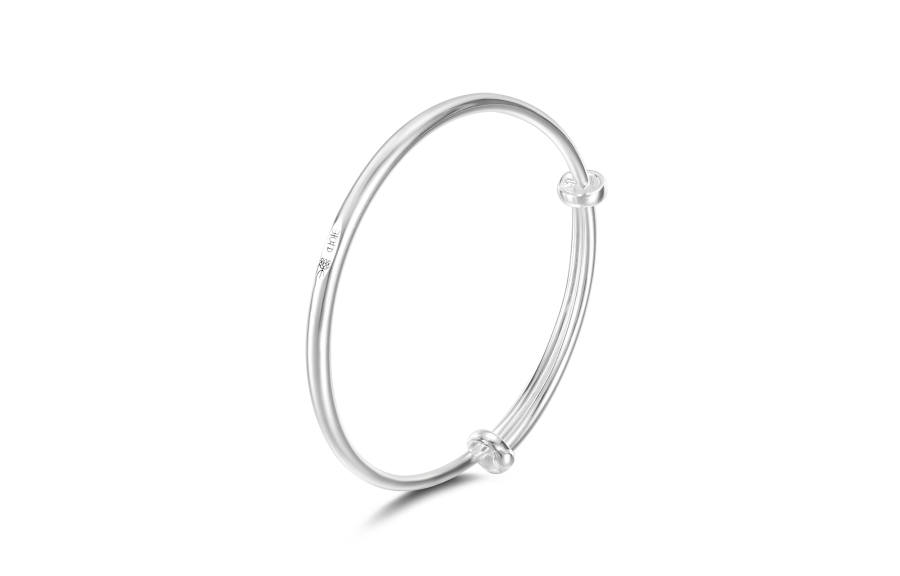 VIGG VIGG S 999 Fine Silver Bangles Women's