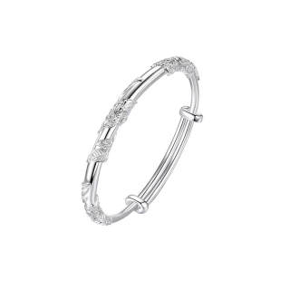 Wylyp 999 Fine Silver Material Bangles Women's