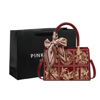 PINK·LAND Pu Handbag Regular Women's Red