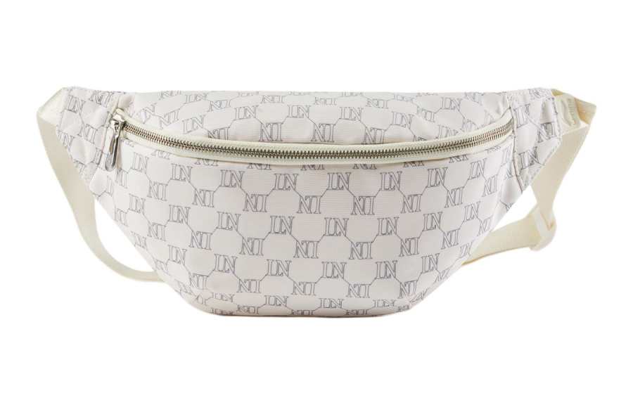 Li-Ning Li Ning Sports Life Collection Polyester Crossbody Fanny Pack Regular Unisex White & Dark Ship Blue