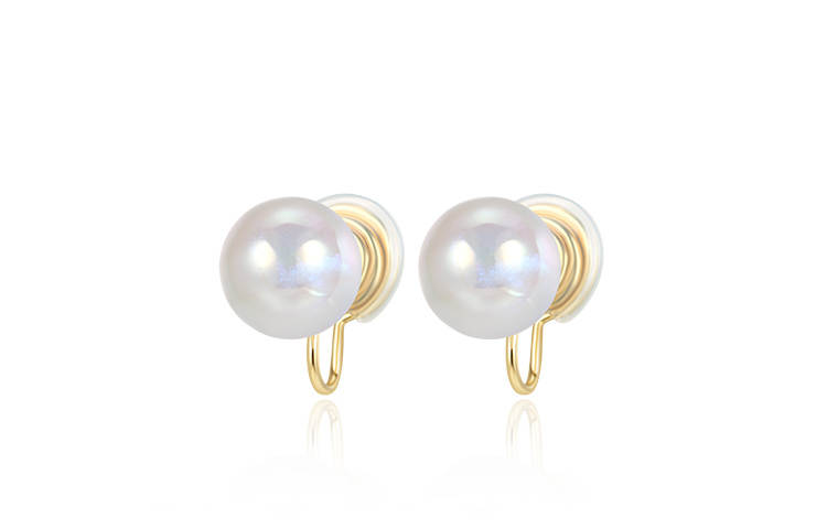 QIMEILA Artificial Pearl Clip On Earrings Women's
