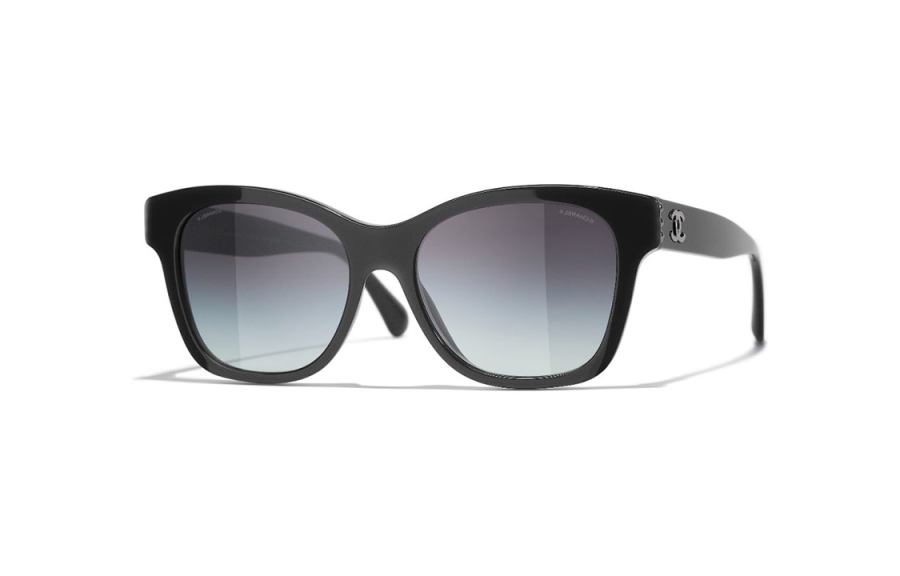 CHANEL CHANEL Plate Frame Butterfly Sunglasses Unisex Black