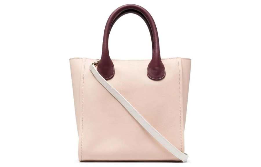 Chloé Chloe Calfskin Tote Bag, Shopping Bag, Shoulder Bag, Handbag Small Women's Cement Pink