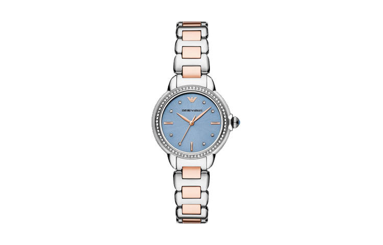 EMPORIO ARMANI EMPORIO ARMANI Wrist Watches Quartz Movement Stainless Steel Strap 32mm Blue Dial Women's Watch